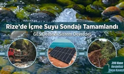 Rize’de İçme Suyu Güneş Enerjisiyle 390 Haneye Ulaştı