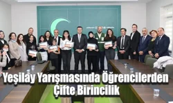 Yeşilay Yarışmasında Öğrencilerden Çifte Birincilik