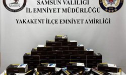 Alaçam ve Yakakent'te kaçak makaron operasyonu