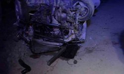Alkollü sürücü otomobiliyle takla attı