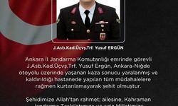Bakan Çiftçi: 'Kazada yaralanan Jandarma Astsubay Üstçavuş Yusuf Ergün şehit oldu'