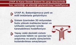 Bakan Gürlek: 'UYAP AI Karar Destek Sistemi'ni hayata geçiriyoruz'