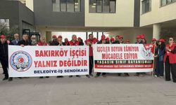 Bakırköy Belediyesi önünde 'işten çıkarma' tepkisi