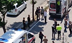 Batman'da motosikletin yayaya çarpma anı kamerada