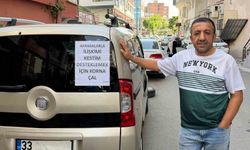 Batmanlı esnaf aracına astığı yazıyla dikkat çekti: 'Akrabalarımla ilişkimi kestim'