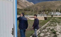 Bayburt'ta atık su arıtma tesisinde teknik inceleme yapıldı