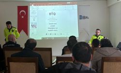 Bayburt'ta yükümlülere trafik güvenliği eğitimi verildi