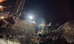 Berçelan'daki büyük su arızası giderildi