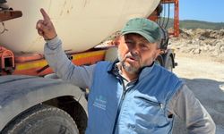 Beton mikseri yuva oldu, kuşlar uçana kadar çalışmayacak