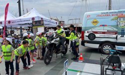 Bodrum'da öğrenci ve vatandaşlara trafik eğitimi verildi