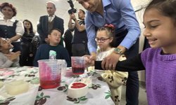 Bolu'da özel öğrenciler atık yağlardan sabun yapmayı öğrendi