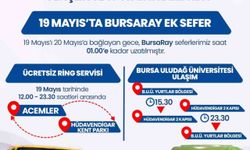 Bursa'da 19 Mayıs'ta ulaşım ücretsiz