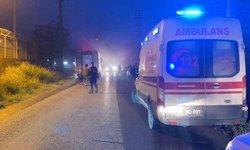 Bursa'da menteşe imalathanesinde yangın