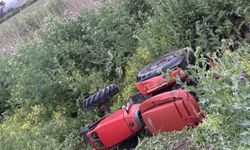 Bursa'da yürek yakan kaza...Devrilen traktörün sürücüsü öldü