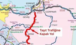 Çatak yolu araç trafiğine kapatıldı