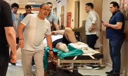 Çim biçerken parmaklarını biçti