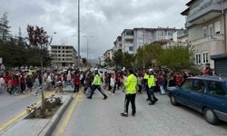 Develi'de çocuklara trafik eğitimi