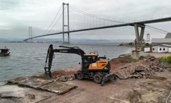 Diliskelesi sahili ikinci etap projesinde ilk kazma vuruldu