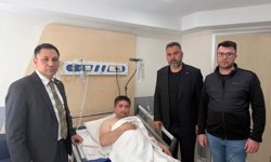 Elektrik akımına kapılan Akar'a ziyaret