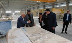 Eskipazar sarı traverten taşı için Afyon'da inceleme gezisi
