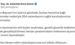 İstanbul İl Sağlık Müdürü Güner: 'Kurban Bayramı'nın üçüncü gününde 204 kişi yaralandı'