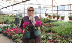 Kadın emeği ile üretilen çiçekler Muğla sokaklarını süslüyor