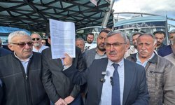 Karabük'te minibüs esnafından 'haksız rekabet' tepkisi
