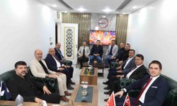 Kaymakam Çakır, MAGYED Başkanı Aslan ile bir araya geldi