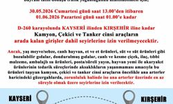 Kayseri'de tatil dönüşü trafik yoğunluğuna emniyetten önlem