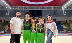 Kayserili cimnastikçiler Türkiye üçüncüsü oldu