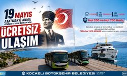 Kocaeli'de 19 Mayıs'ta toplu taşıma ücretsiz olacak