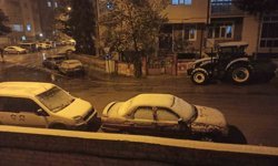 Konya'da Mayıs ayında kar yağdı