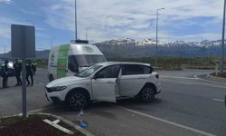 Konya'da otomobil ile kamyonet çarpıştı: 4 yaralı