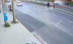 Küçükçekmece'de genç mühendisin hayatını kaybettiği kazanın güvenlik kamerası görüntüleri ortaya çıktı
