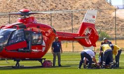 Malatya'da ambulans helikopter 82 yaşındaki hasta için havalandı