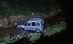 Malatya'da hafif ticari araç dereye uçtu: 1 yaralı