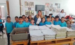 Minik öğrenciler 'geri dönüşümü' yerinde öğrendiler