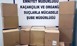 Muş'ta 260 bin adet boş makaron ele geçirildi