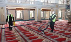 Nilüfer'in ibadethanelerinde bahar temizliği