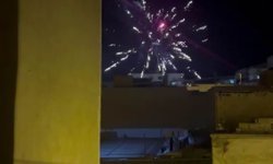 Nusaybin'de gece yarısı patlatılan havai fişekler tepki çekti