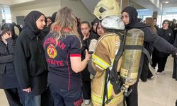 Öğrencilere itfaiyecilik mesleği tanıtıldı