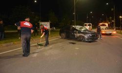 Ordu'da alkollü sürücü park halindeki hafif ticari araca çarptı: 2 yaralı