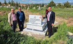 Şehit mezarı 49 yıl sonra yeniden yapıldı