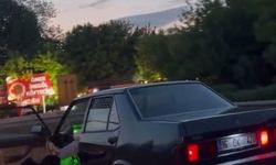 Trafikte 'yok artık' dedirten anlar kamerada