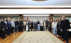 Türk Dünyası gençleri, Kültür Başkenti Kayseri'de Başkan Büyükkılıç'ı ziyaret etti