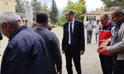 Uşak'ta tarımsal üretim ve kooperatifçilik için İnay köyünde saha incelemesi yapıldı