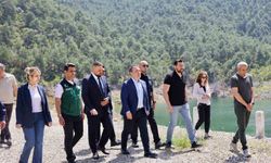 Vali Sözer Soğucakpınar Barajı'nda incelemelerde bulundu