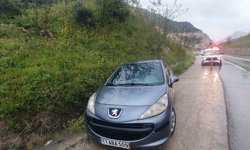 Yağışlı hava kazayı da beraberinde getirdi