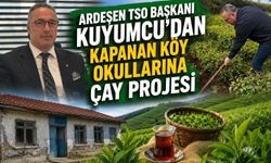 Ardeşen TSO Başkanından kapanan köy okullarına çay projesi