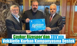 Çaykur Rizespor’dan TDV’nin Vekâletle Kurban Kampanyasına Destek